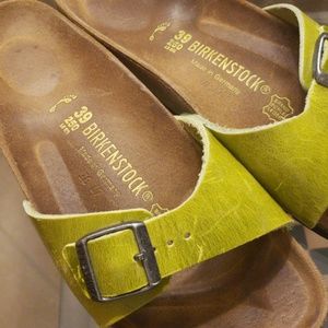 Birkenstock Madrid 39 lime green leather